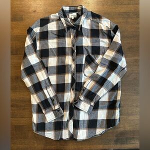 ARITZIA Wilfred Free Daphne Oversized Plaid Button-Down Shirt